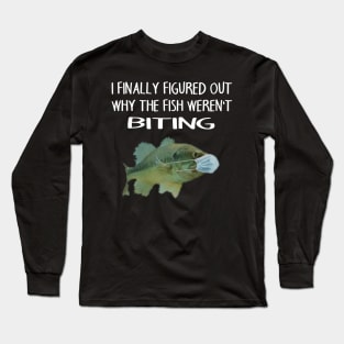 Fish wearing a mask Long Sleeve T-Shirt